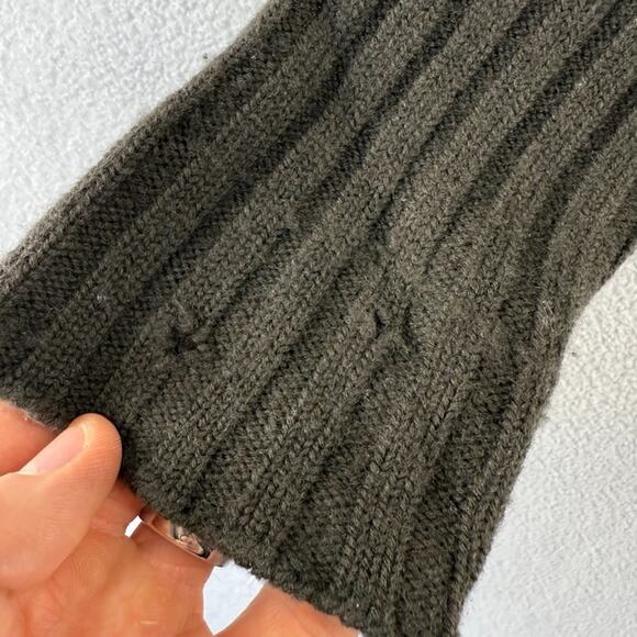 Vintage banana Republic Sweater men's Medium Green Turtleneck Knit Wool 90s - Picture 6 of 10